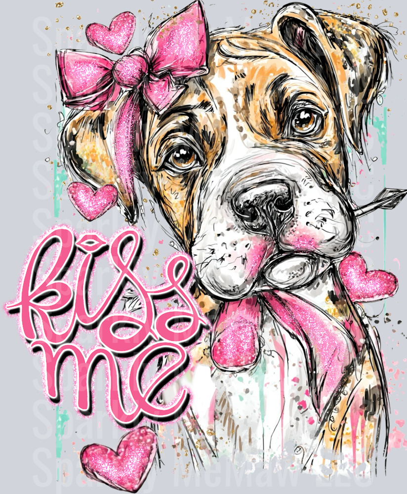 Boxer kiss UV DTF Decal