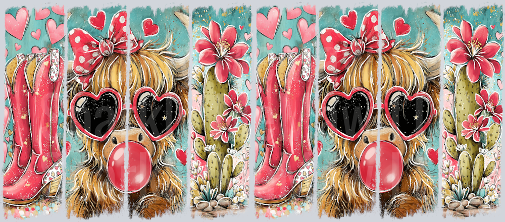 Valentine 20 16 oz UV DTF Wrap