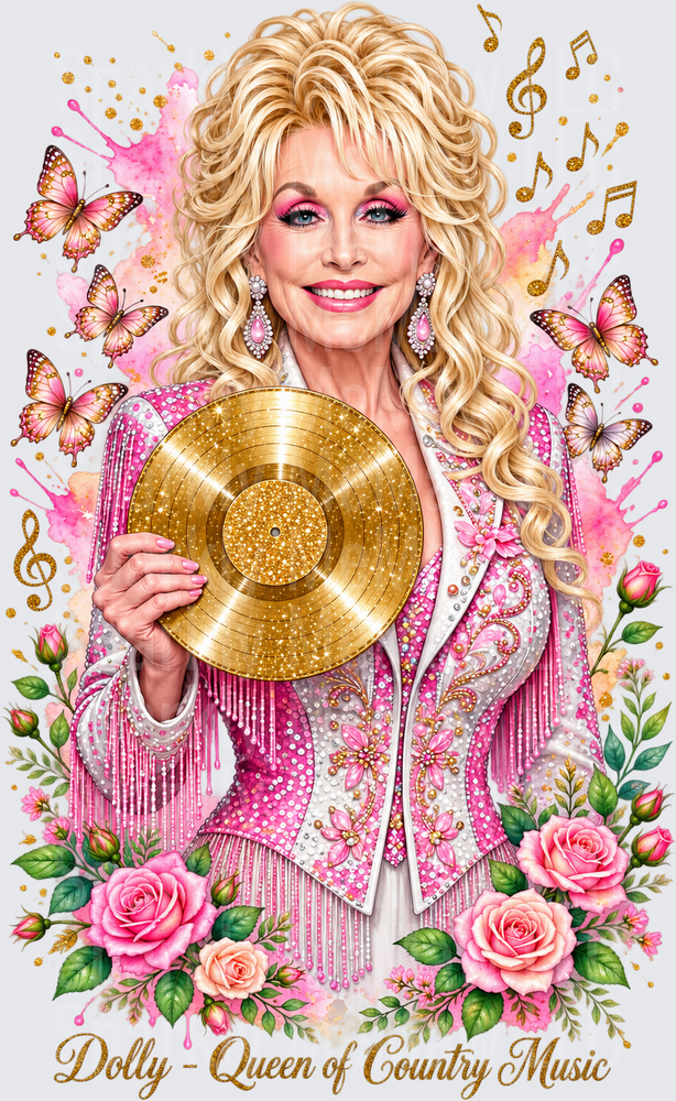 Dolly Queen of Country Music UV Decal Decal