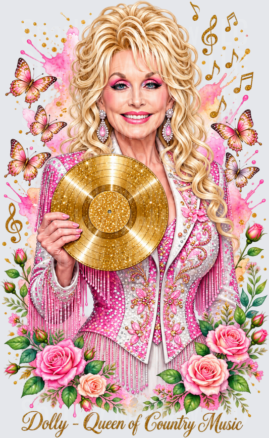 Dolly Queen of Country Music UV Decal Decal