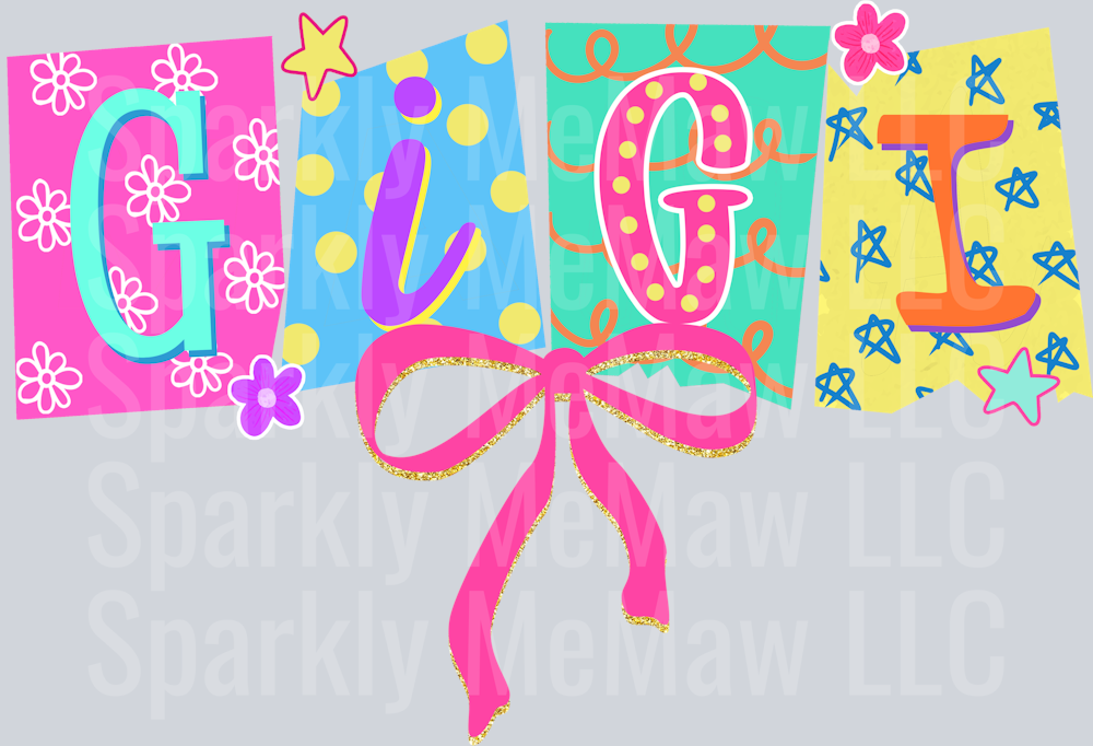 Preppy Ransom Gigi  UV DTF Decal
