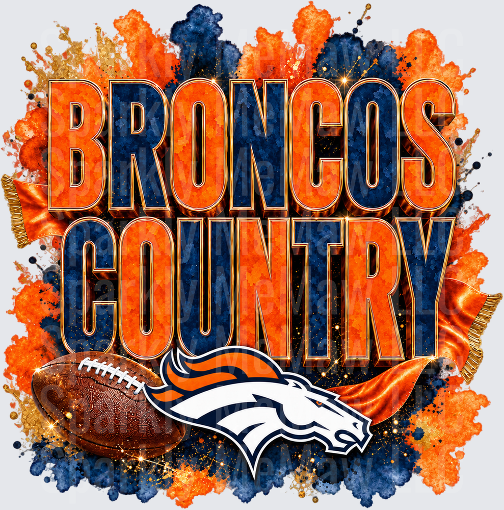 Broncos Country Logo UV DTF Decal