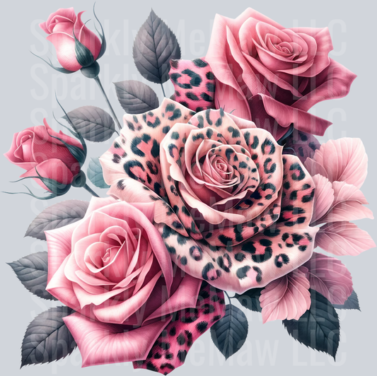 rose 5 Animal Rose UV DTF Clip Art Decal