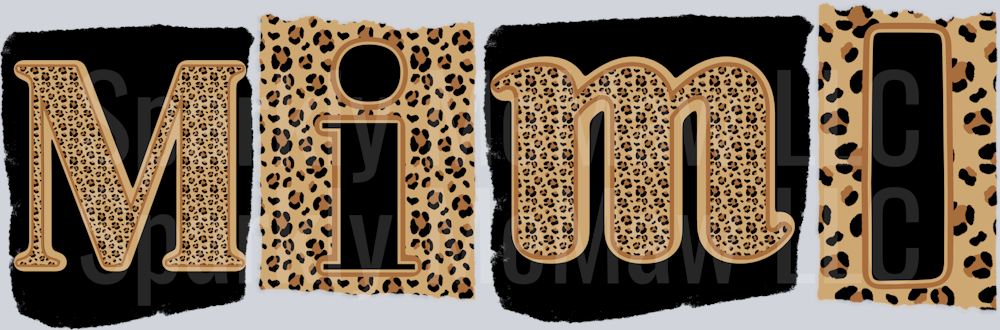 mimi  UV DTF Decal (printed in width)