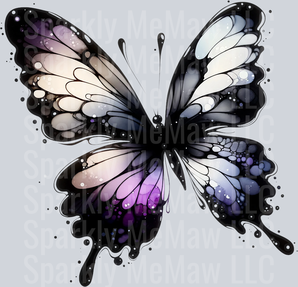 butterfly 6 Clip Art UV DTF Decal