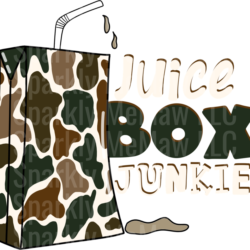 Juice_Box_Junkie_Camo UV DTF Decal