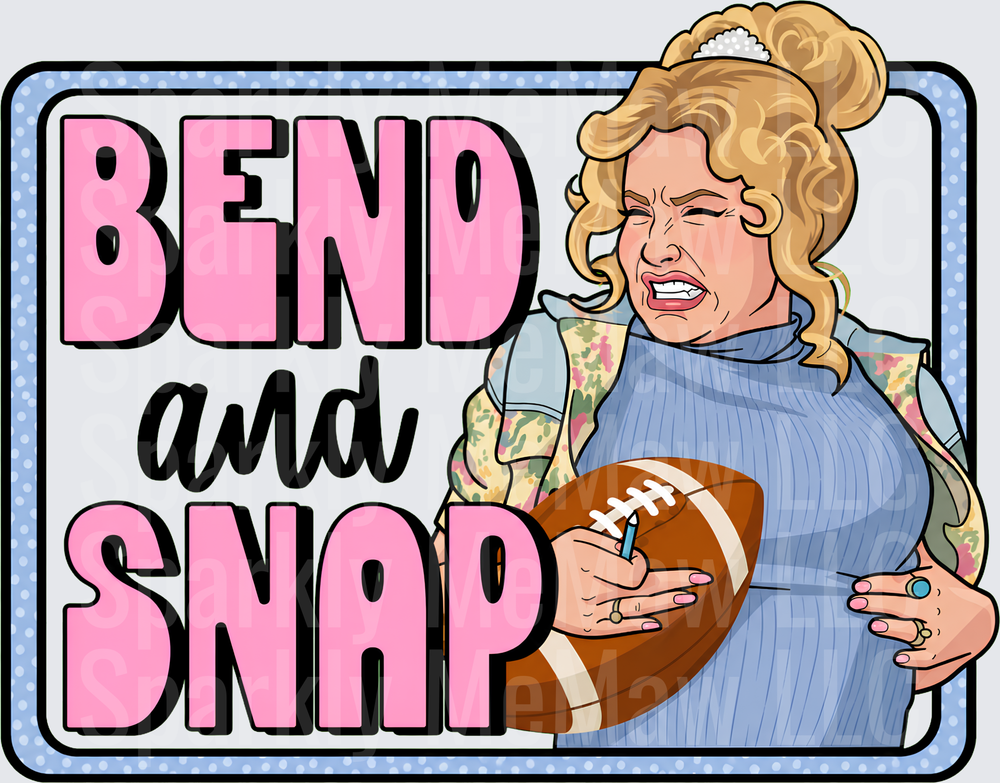 Legally Blonde Paulette Bend and Snap Football UV DTF Decal