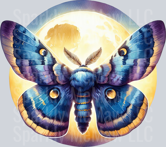 14 Nocturne Moth ClipArt Decal
