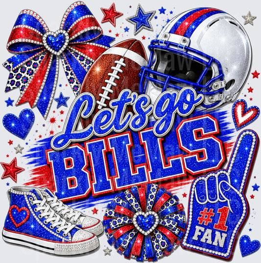 Let's Go Bills #1 Fan UV DTF Decal
