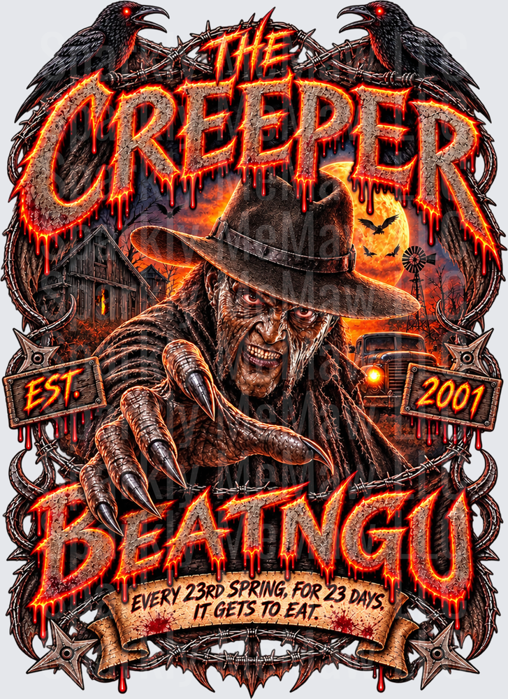 The Creeper Jeepers Creepers UV DTF Decal