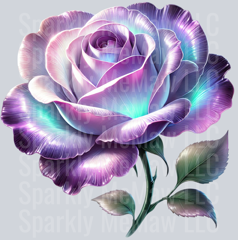 Fantasy Rose 45 UV DTF Decal