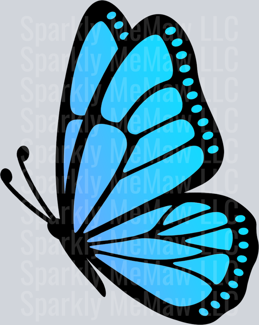 Colorful Butterfly Clipart Decal 10