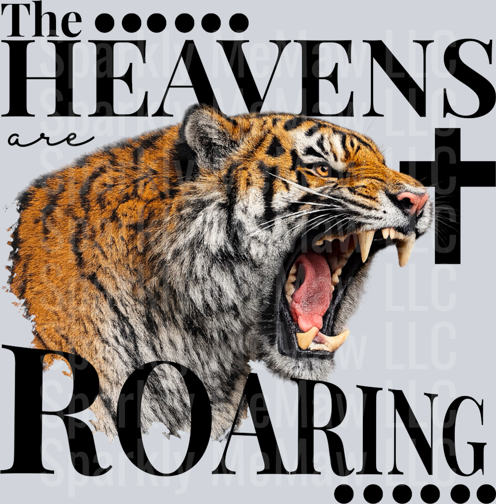 heavens roaring UV DTF Decal