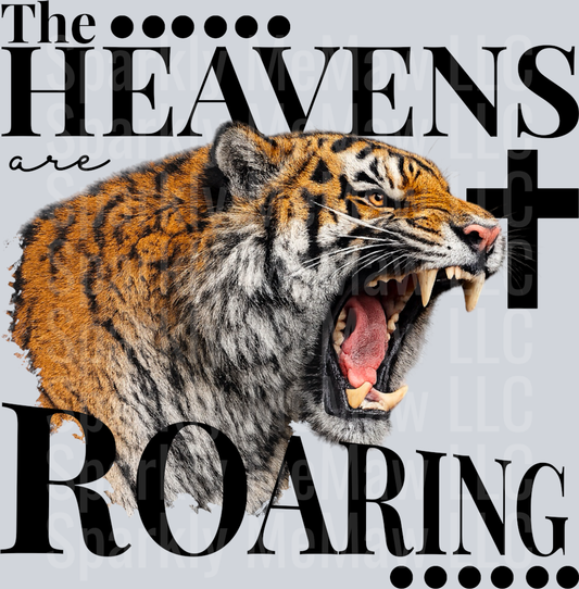 heavens roaring UV DTF Decal