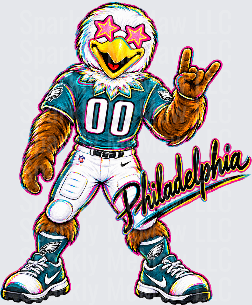 Philadelphia Eagles Swoop Mascot UV DTF Decal