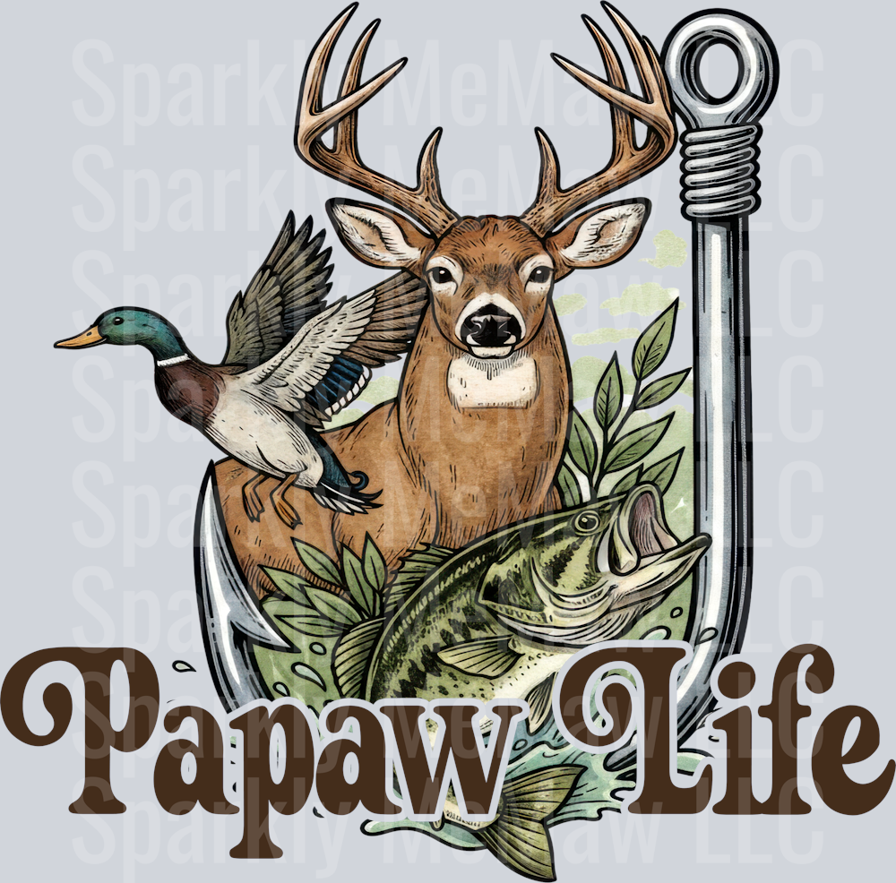papaw Hunt UV DTF DECAL