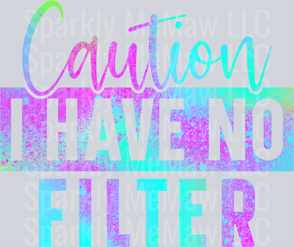 NO Filter UV DTF Decal