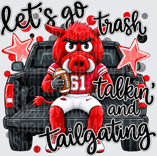 Arkansas Razorbacks Tailgate Hog UV Decal Decal