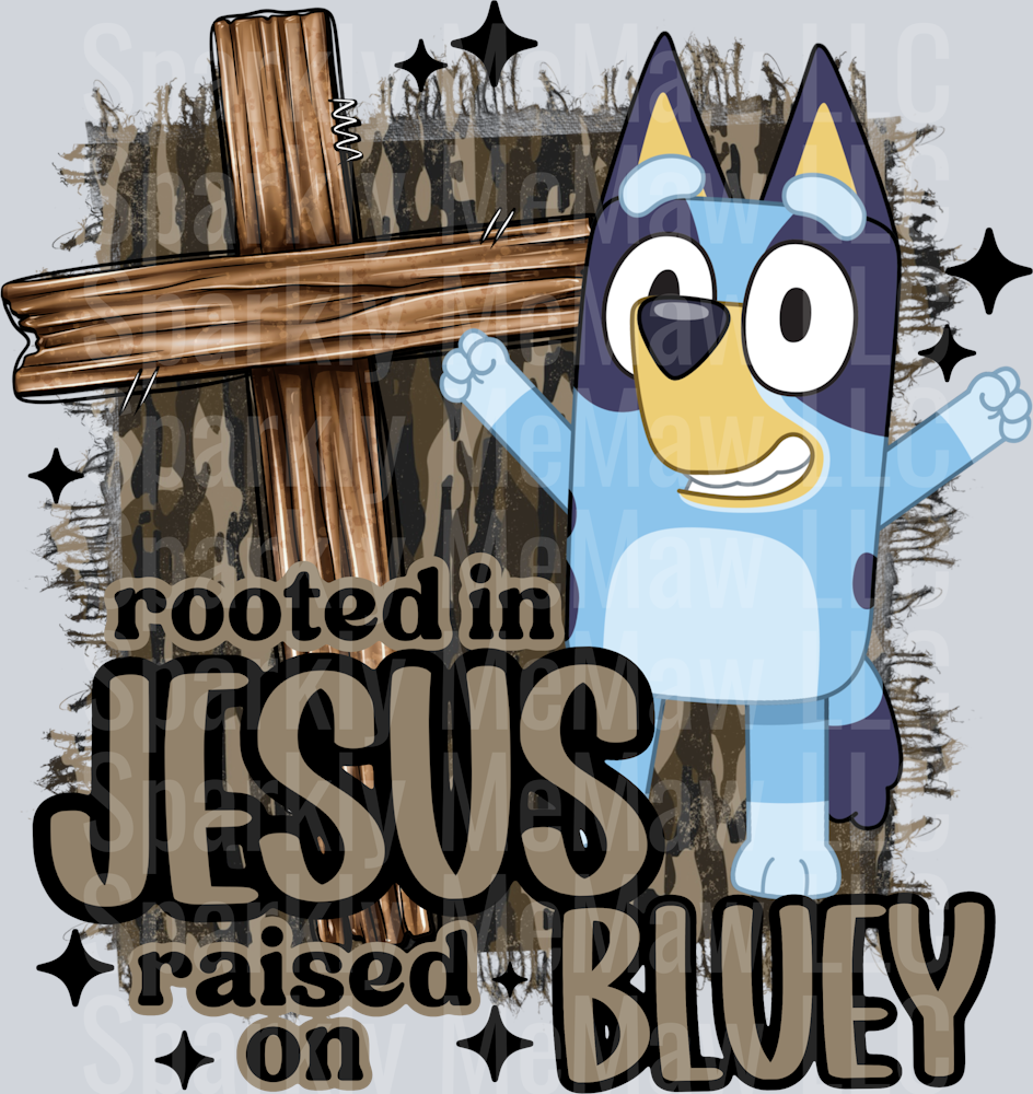 Rooted in Jesus 4 UV DTF Decal