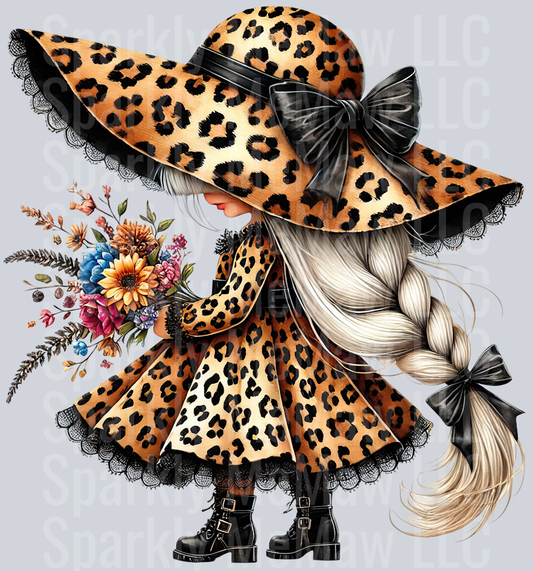 29 Leopard Print Gnome Girls Clipart Decal
