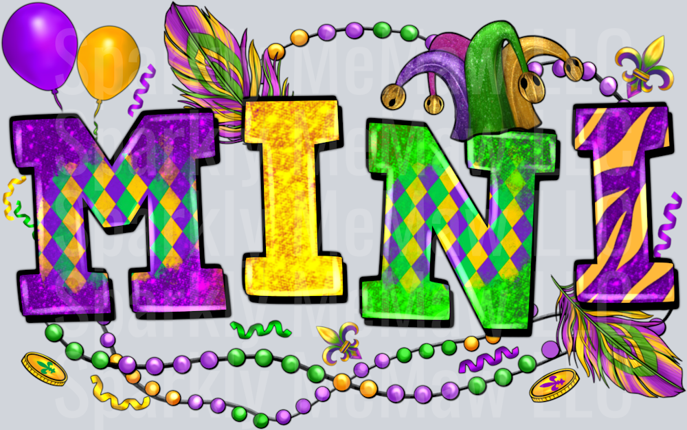 Mini Mardi UV DTF Decal