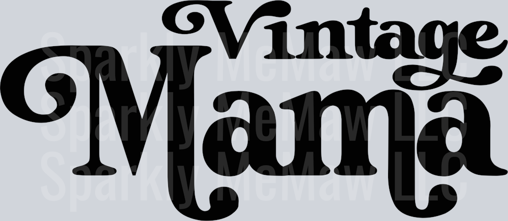 vintage Mama UV DTF Decal