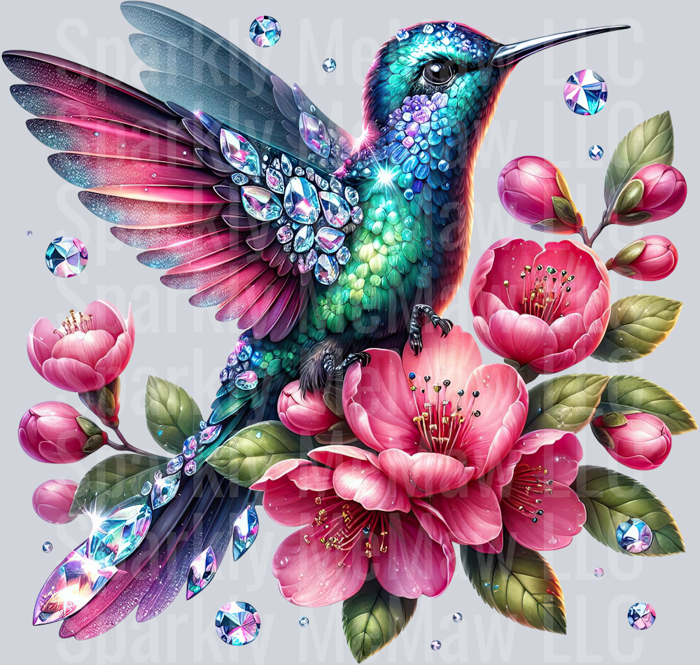 84 Hummingbird Clip Art UV DTF Decal