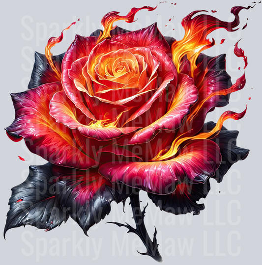 Fantasy Rose 24 UV DTF Decal