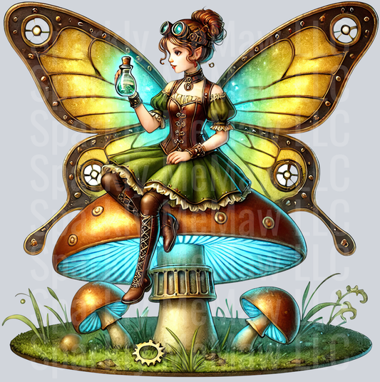 Fairy  SteamPunk UV DTF Decal 1