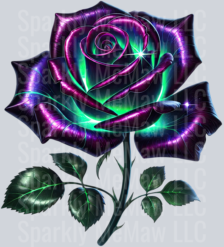Fantasy Rose 11 UV DTF Decal