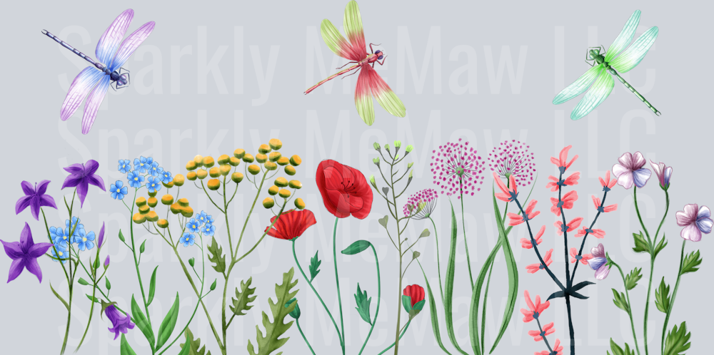 Wildflowers 16 oz UV DTF Wrap