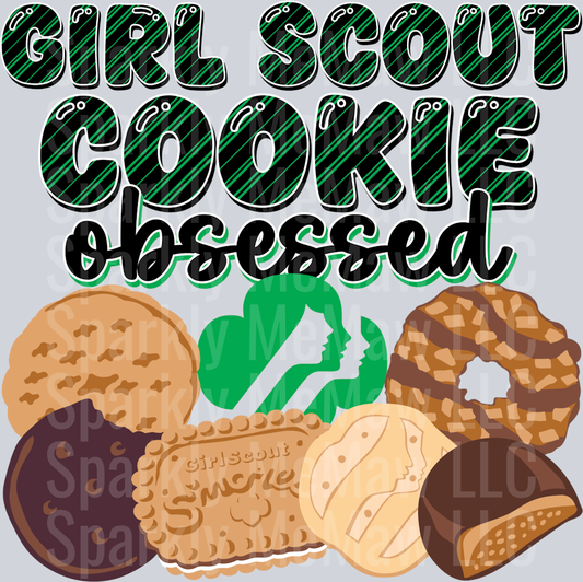 Girl Scout Cookie Obsessed DTF Transfer (Fabrics)