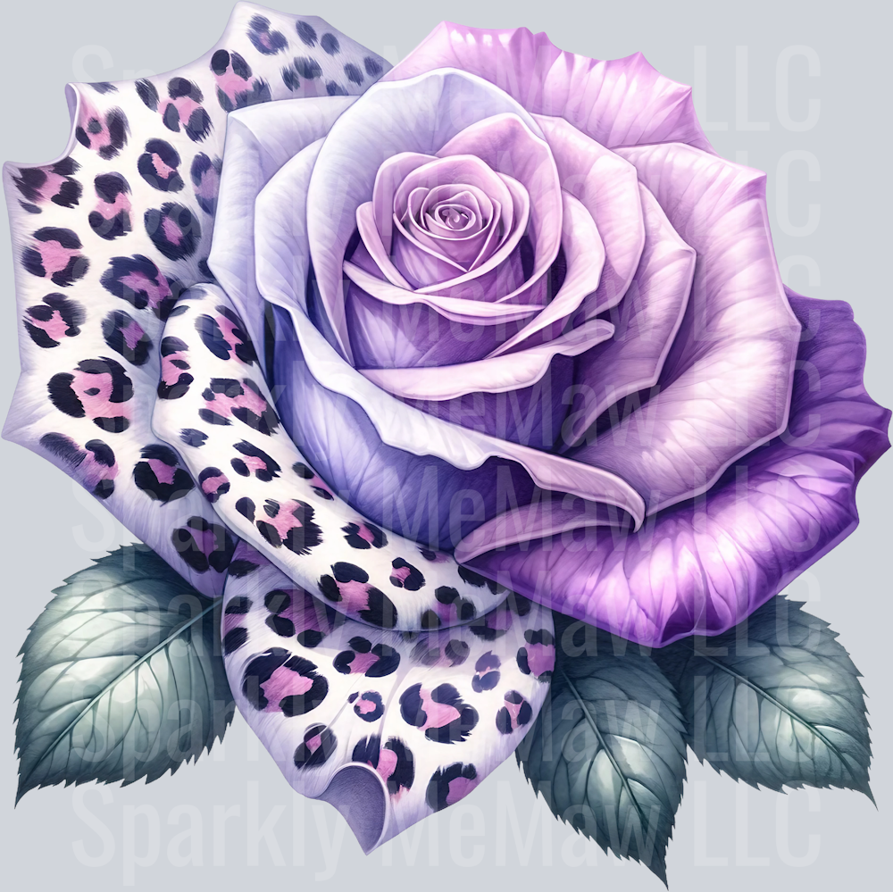 rose 16 Animal Rose UV DTF Clip Art Decal