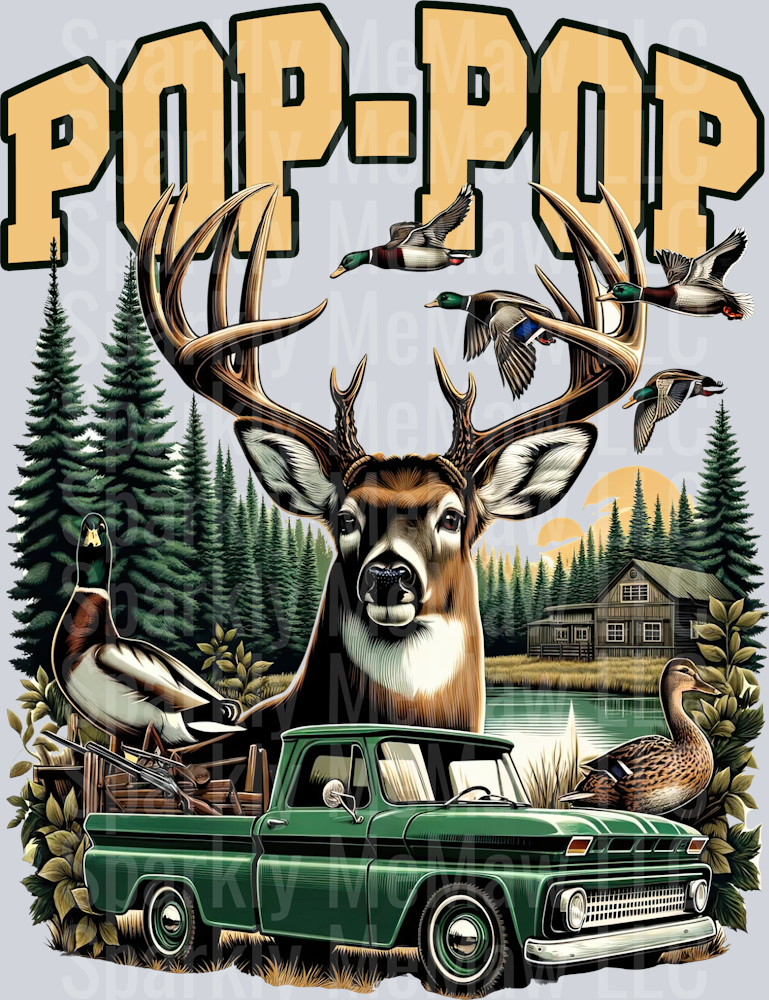 pop pop hunt DTF Transfer