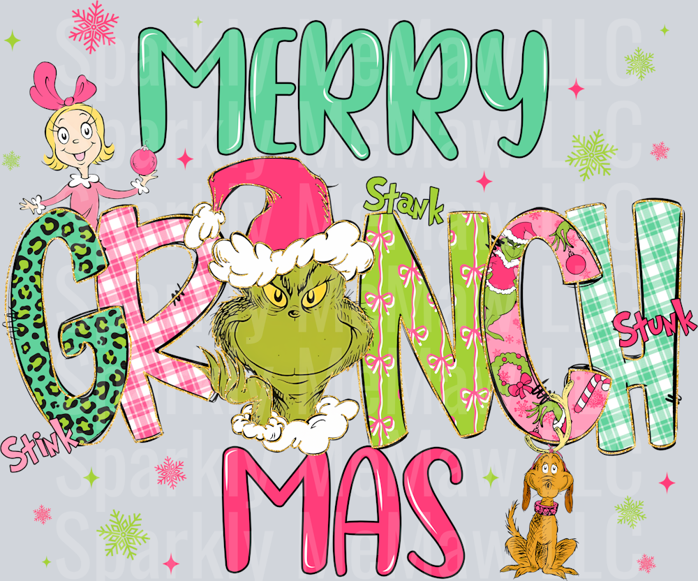 Merry Stinkmas UV DTF Decal