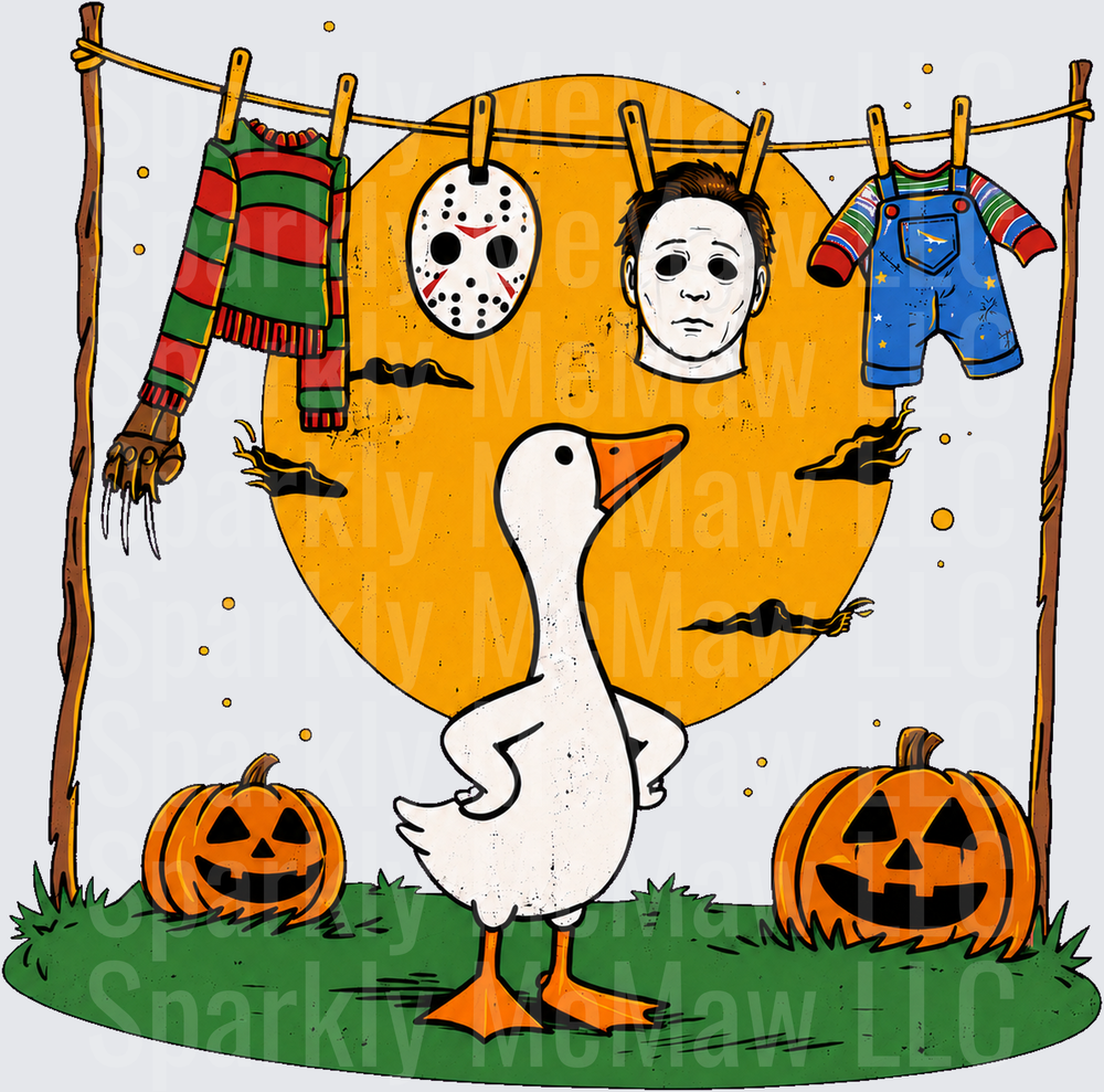 Untitled Goose Halloween Horror Icons UV DTF Decal