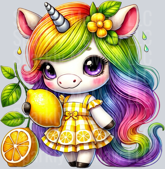 kawaii unicorn 11 Clip Art UV DTF Decal