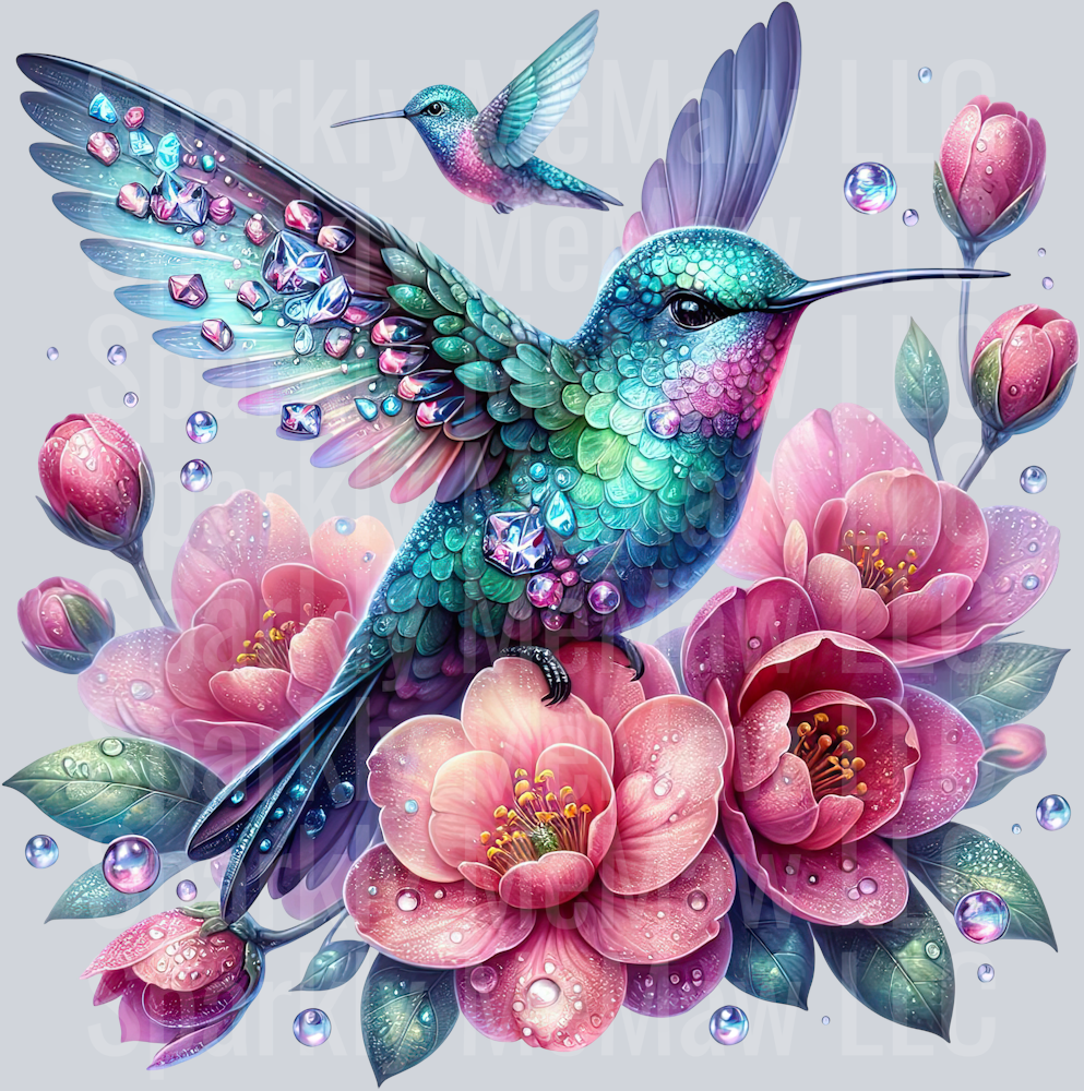 81 Hummingbird Clip Art UV DTF Decal