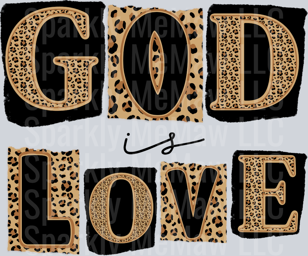 God is love UV DTF Decal