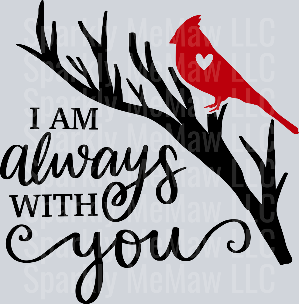 I am always with you  UV DTF Decal