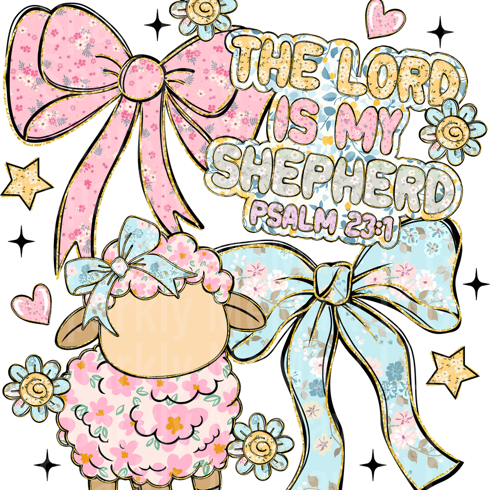 The Lord is My Shepherd UV DTF DECAL