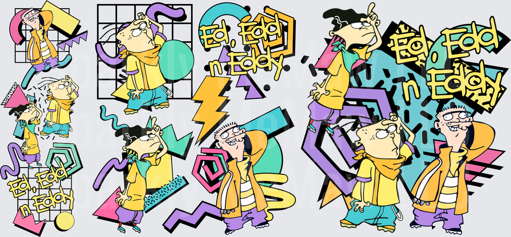 Ed Edd n Eddy UV DTF 16 OZ Wrap