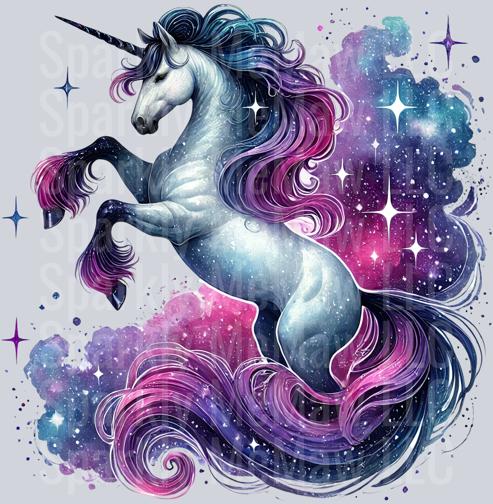 Starry Unicorn ClipArt Decals 21