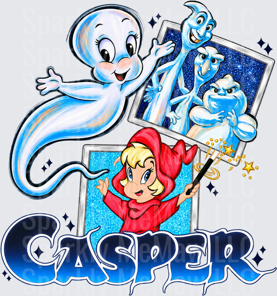 Casper the Friendly Ghost UV DTF Decal