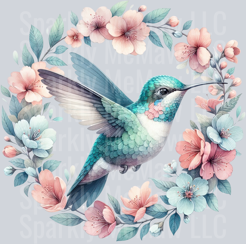 78 Hummingbird Clip Art UV DTF Decal