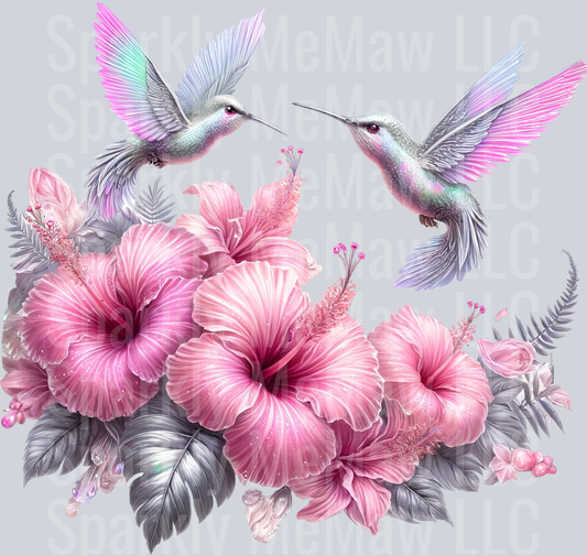 7 Hummingbird Clip Art UV DTF Decal