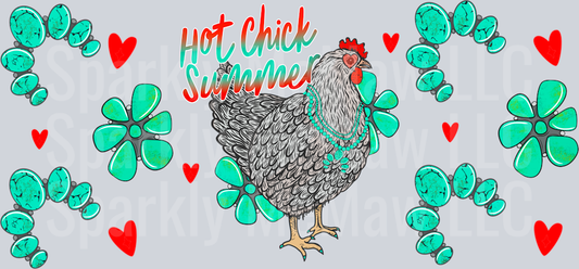 Hot chick UV DTF 16 oz Wrap