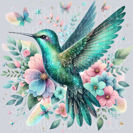 51 Hummingbird Clip Art UV DTF Decal