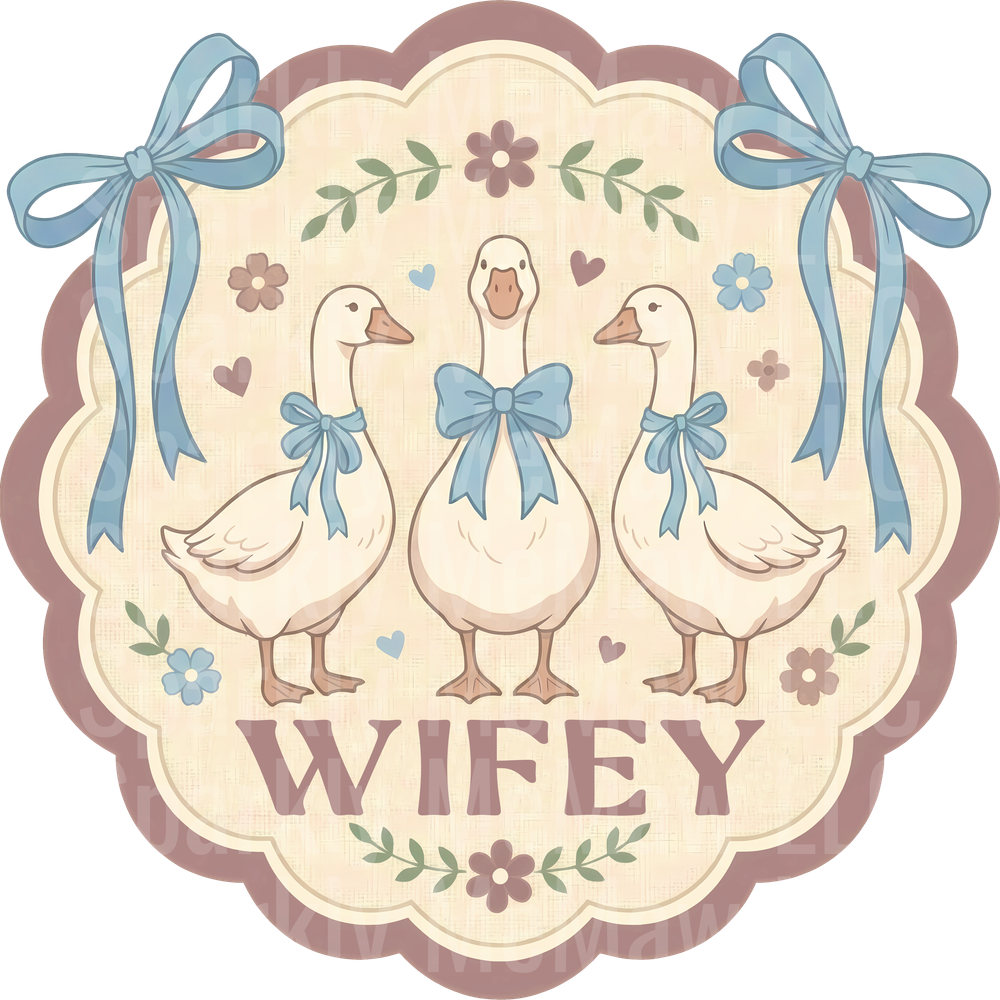 Wifey Goose UV DTF Decal