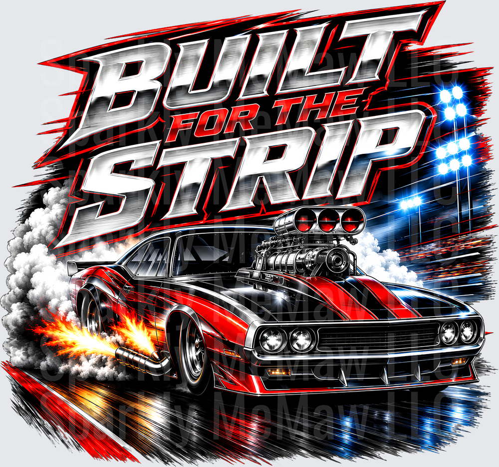 Built For The Strip UV DTF Decal